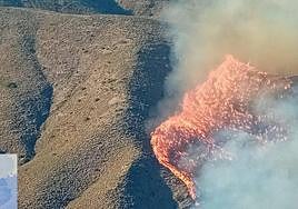 Controlado el incendio en un paraje de Cuevas de Almanzora.