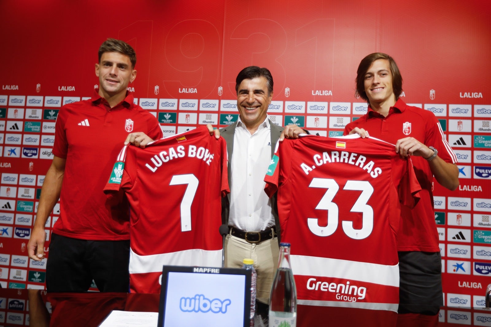 La presentación de Lucas Boyé y Álvaro Fernández, en imágenes