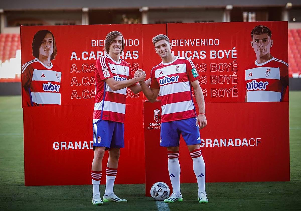 Álvaro Fernández Carreras y Lucas Boyé, presentados.