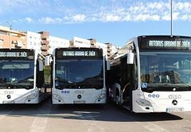 Presentación del nuevo servicio de autobuses de Jaén, en noviembre de 2021.