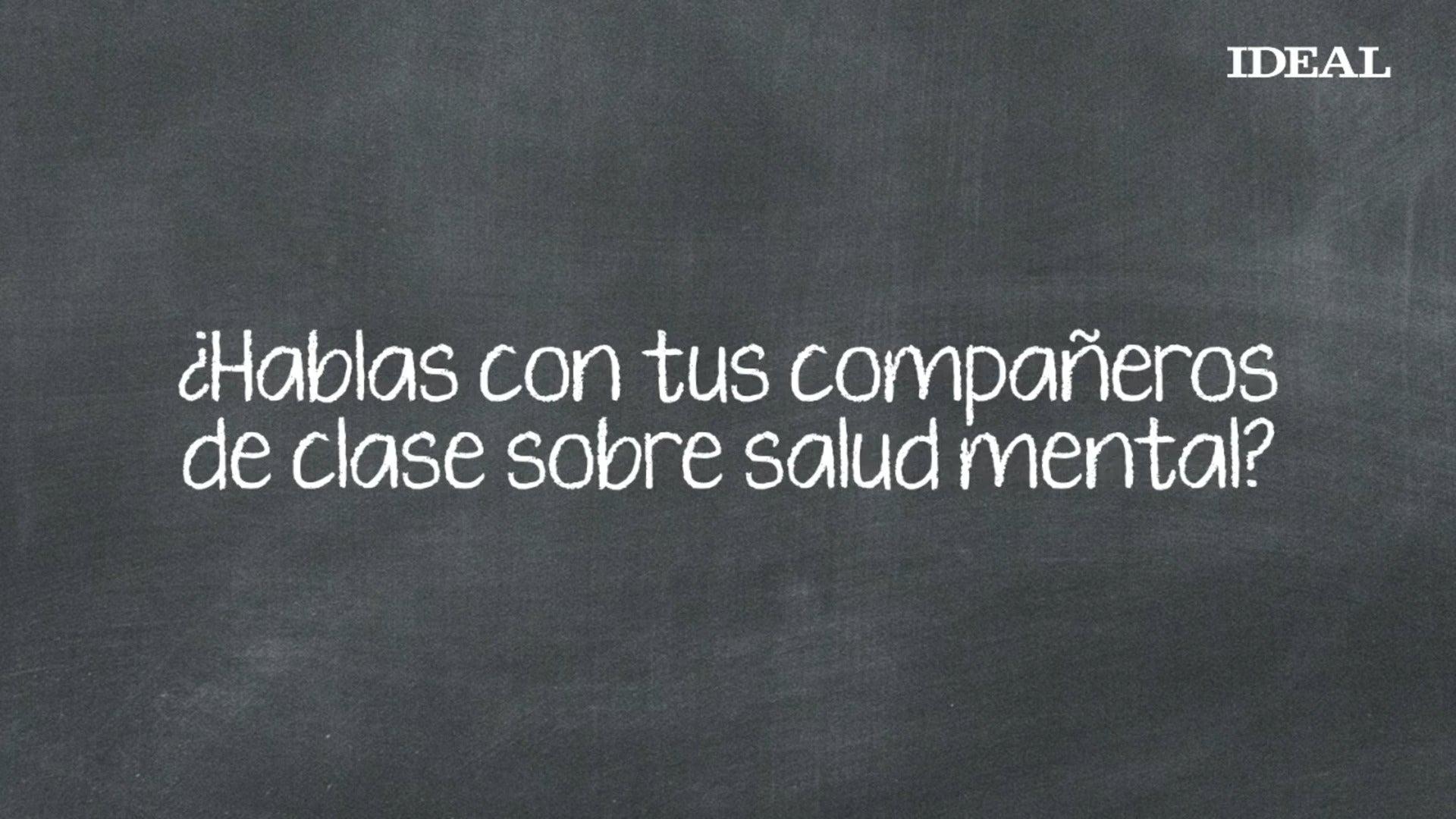 Los alumnos de la UGR hablan sobre salud mental