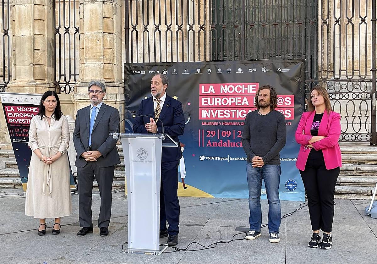 Intervención del rector de la UJA en la presentación.