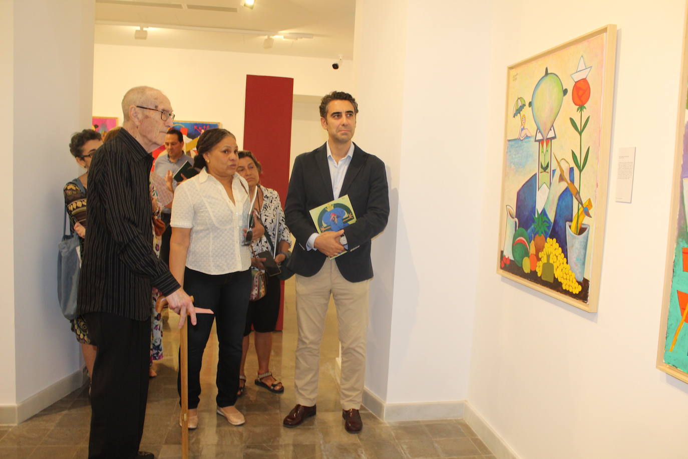 Inauguración de la exposición de Vázquez de Sola.