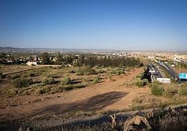 Terrenos escogidos para impulsar la Ciudad Andaluza del Fútbol en Granada.