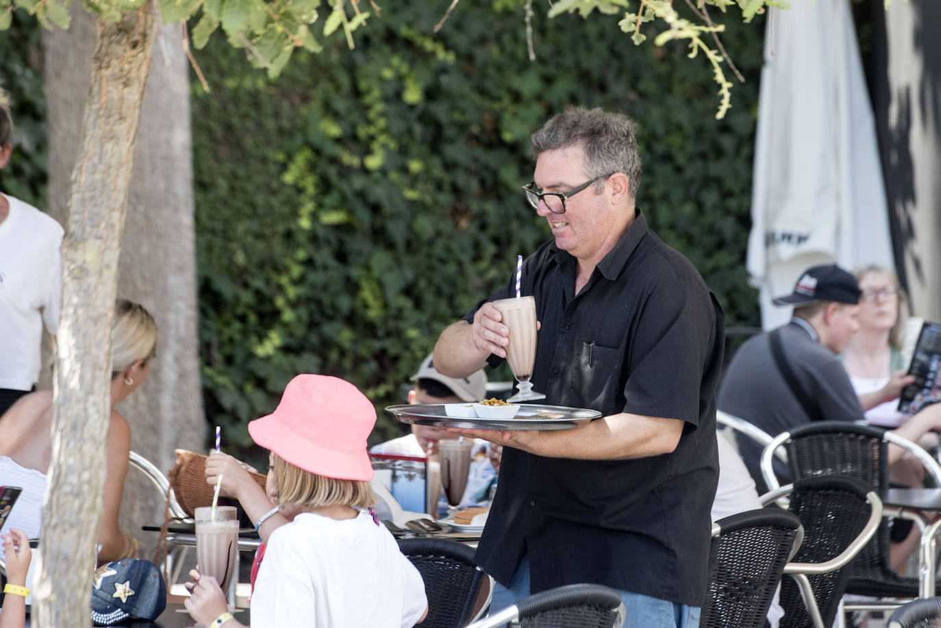 Un camarero en una imagen de archivo.