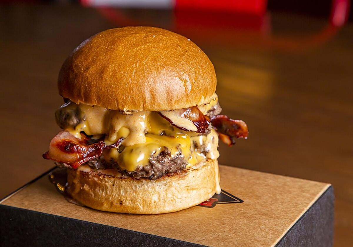 La hamburguesa vencedora del certamen.