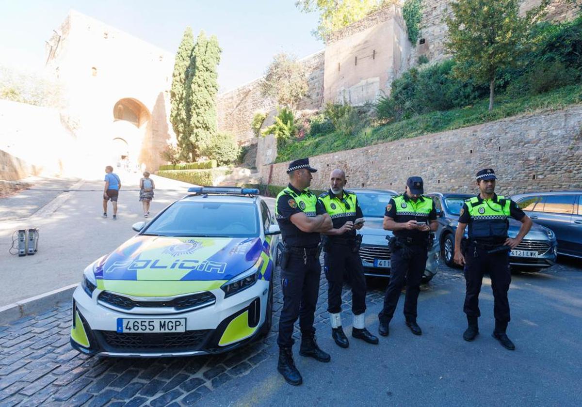 Las imágenes de la seguridad en la Alhambra por la cumbre europea