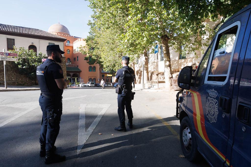 Las imágenes de la seguridad en la Alhambra por la cumbre europea