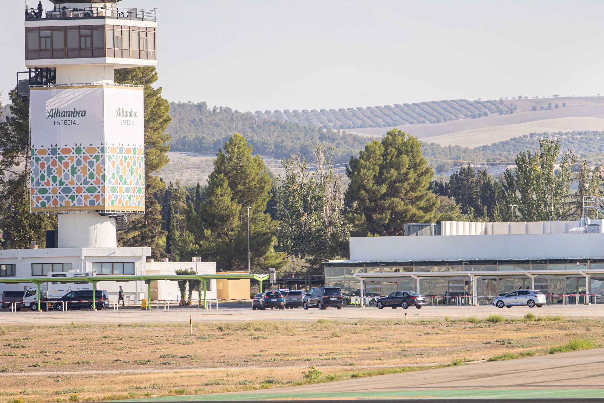 Las imágenes del dispositivo de seguridad en el aeropuerto de Granada