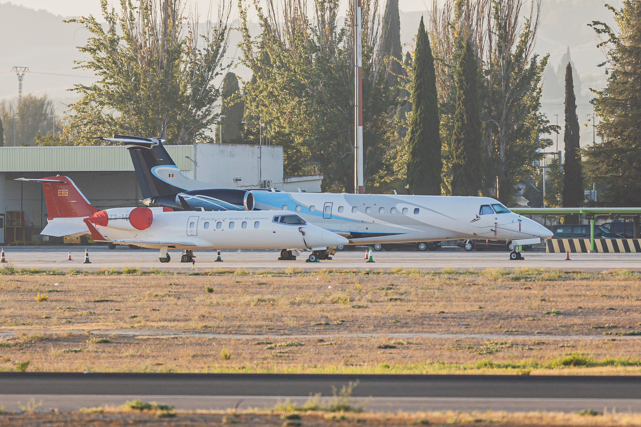 Las imágenes de los aviones de las delegaciones europeas en un día histórico para el aeropuerto