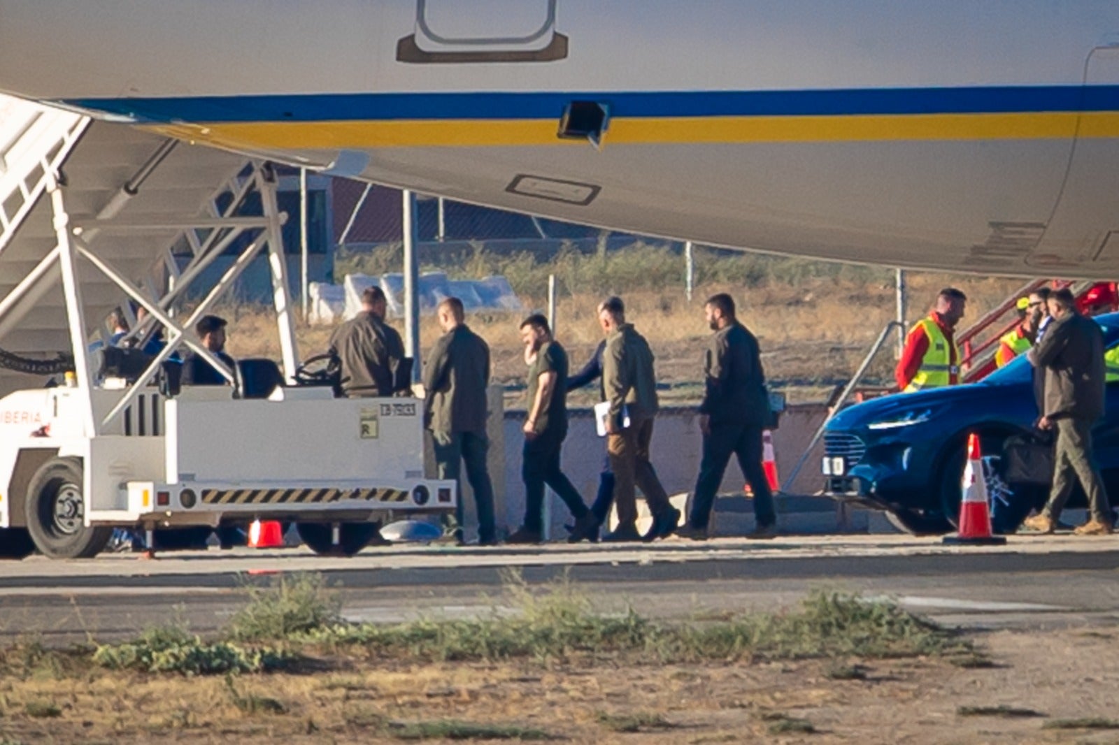 Las imágenes de los aviones de las delegaciones europeas en un día histórico para el aeropuerto