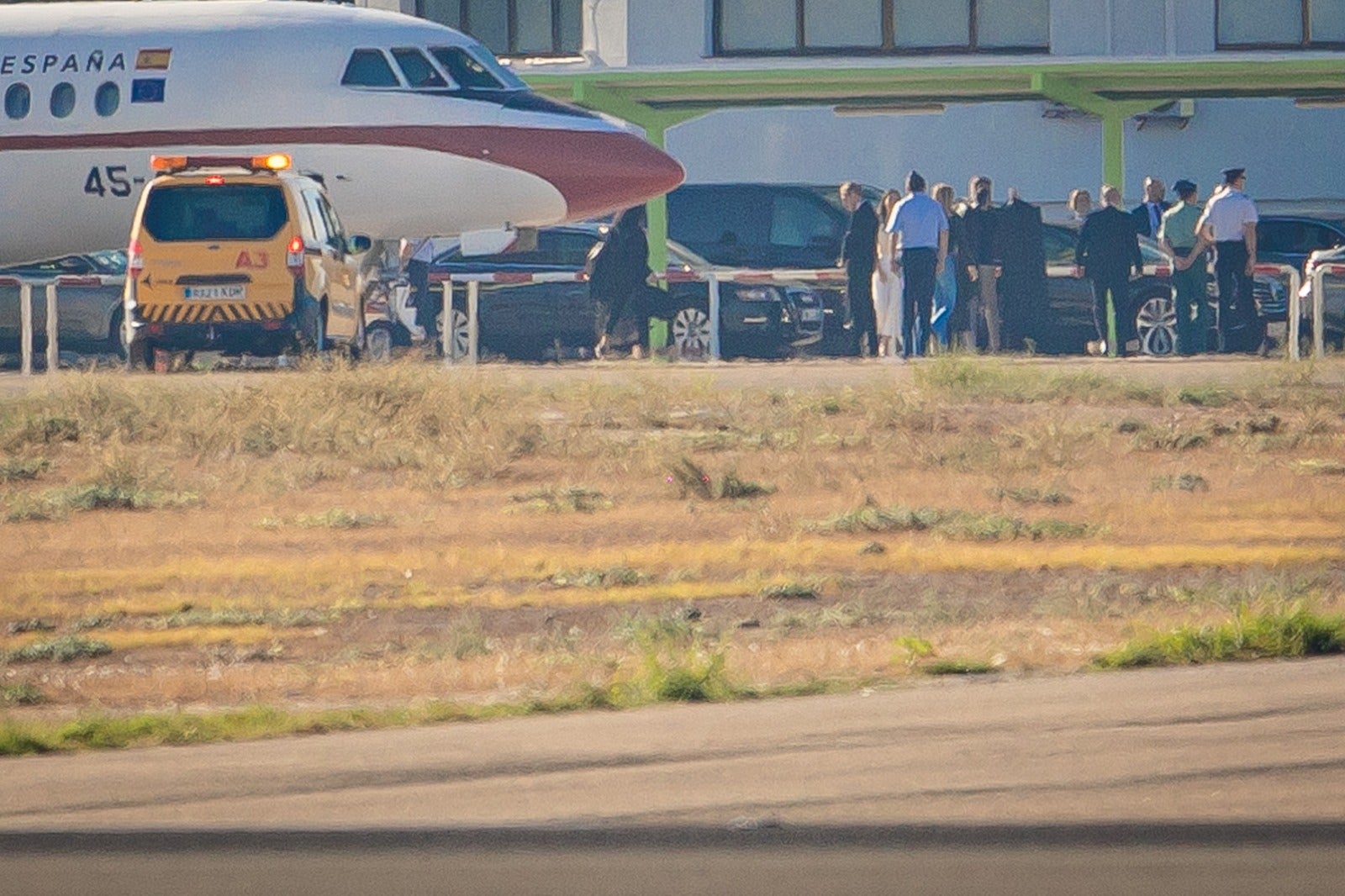 Las imágenes de los aviones de las delegaciones europeas en un día histórico para el aeropuerto