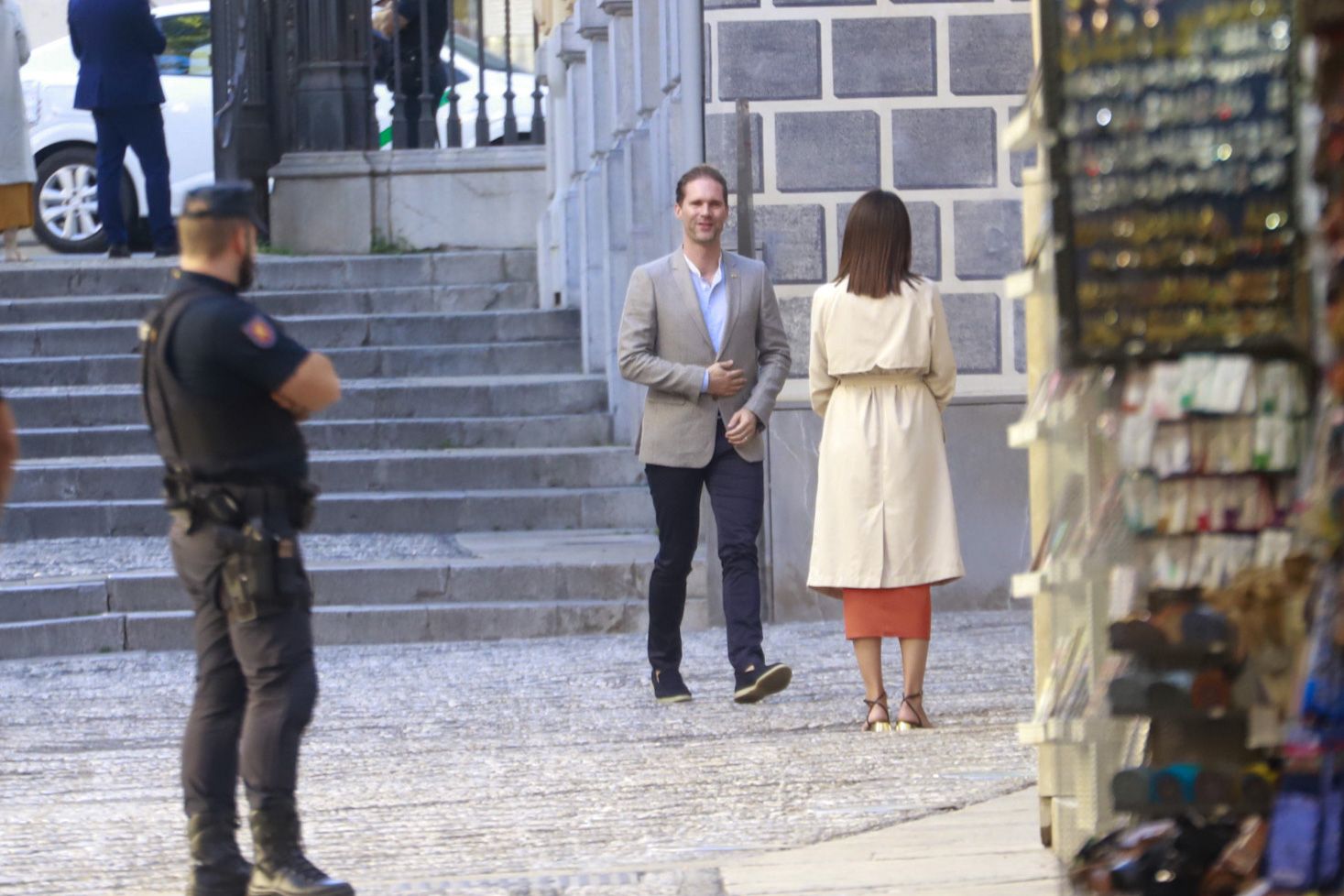 Las imágenes de los acompañantes de los mandatarios en el centro de Granada