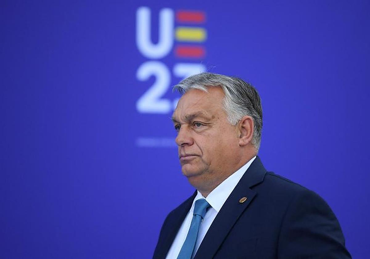 El primer ministro húngaro, Viktor Orbán, este viernes en Granada.