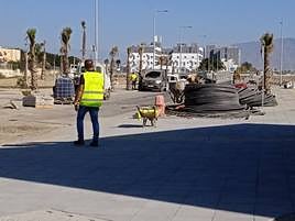 Trabajos de urbanización de nuevos sectores residenciales en la Vega de Aca.