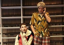 Juan Grandinetti y Antonio Dechent, en una escena de la obra.