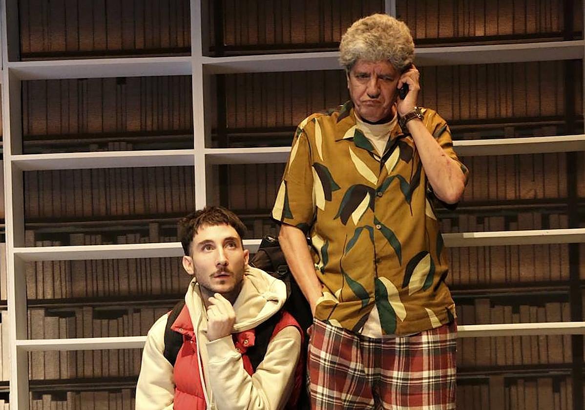 Juan Grandinetti y Antonio Dechent, en una escena de la obra.