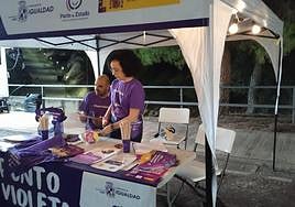 Punto Violeta ubicado en el recinto ferial jienense.