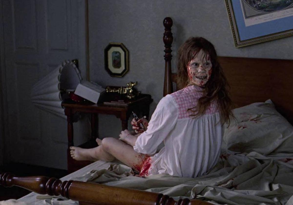 Linda Blair, en una escena de la película 'El exorcista'.