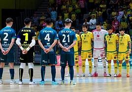 Minuto de silencio por la muerte del joven Álvaro Prieto.