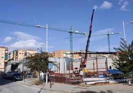 Obras en la calle Rector Gallego Morell.