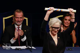 Meryl Streep, durante la ceremonia de entrega de los Premios Princesa de Asturias.