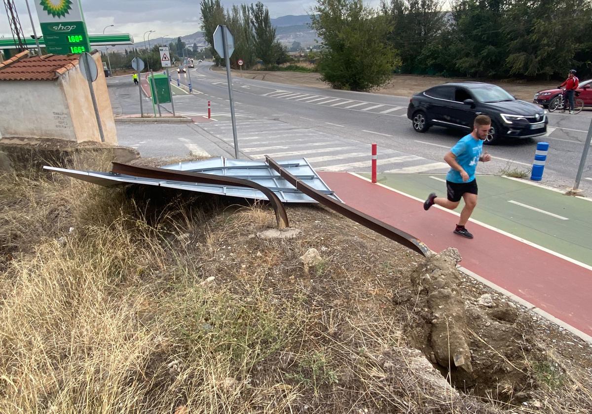 Los daños causados por la borrasca Bernard en Granada, en imágenes