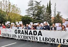 Concentración este miércoles de CC OO y UGT contra los accidentes laborales.