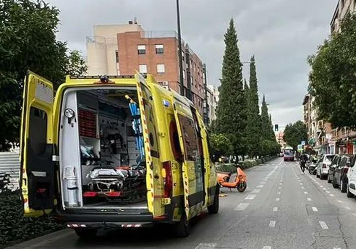 Estado en el que ha quedado la moto en Camino de Ronda.