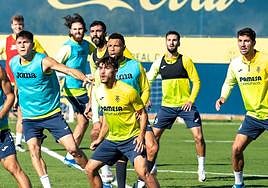 Entrenamiento del Villarreal esta semana.