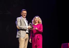 Alejandro Gutiérrez, en su intervención al recibir el premio.