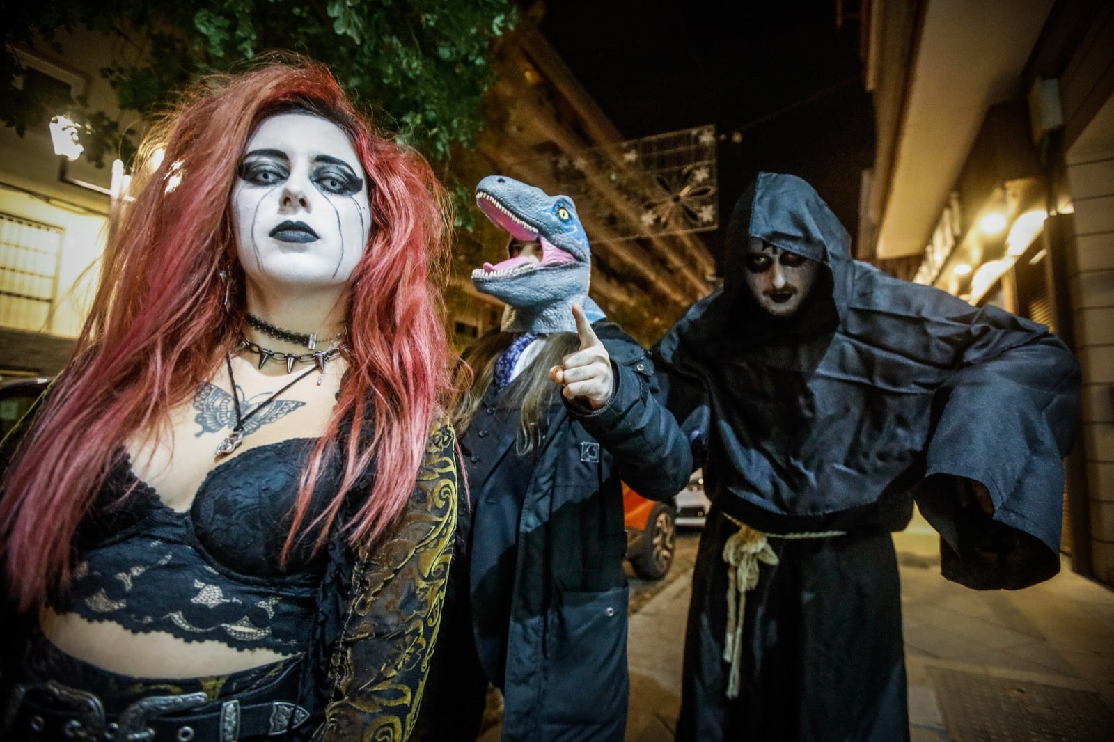 Las imágenes de la Noche de Halloween en las calles de Granada