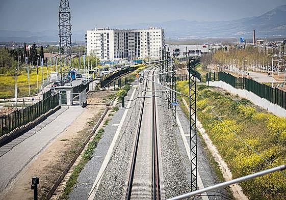 Zona de Granada donde se soterrarán las vías del AVE.