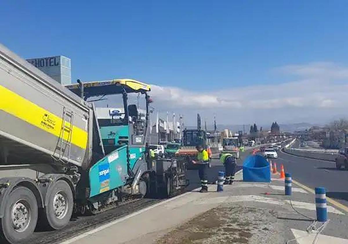 Mejoras en la A-92 a la altura de Santa Fe.