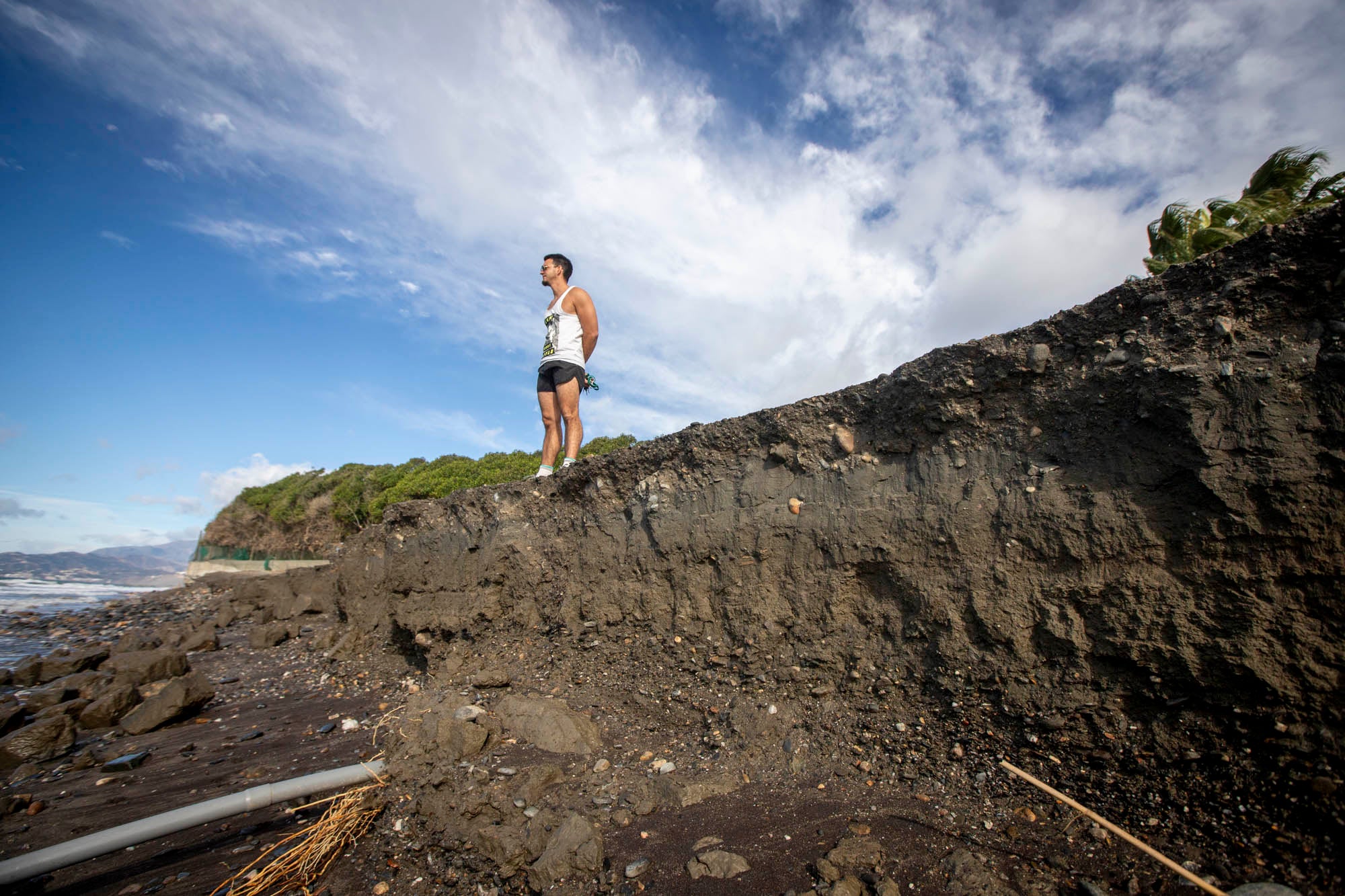 Así han quedado las playas de Granada tras el efecto del temporal
