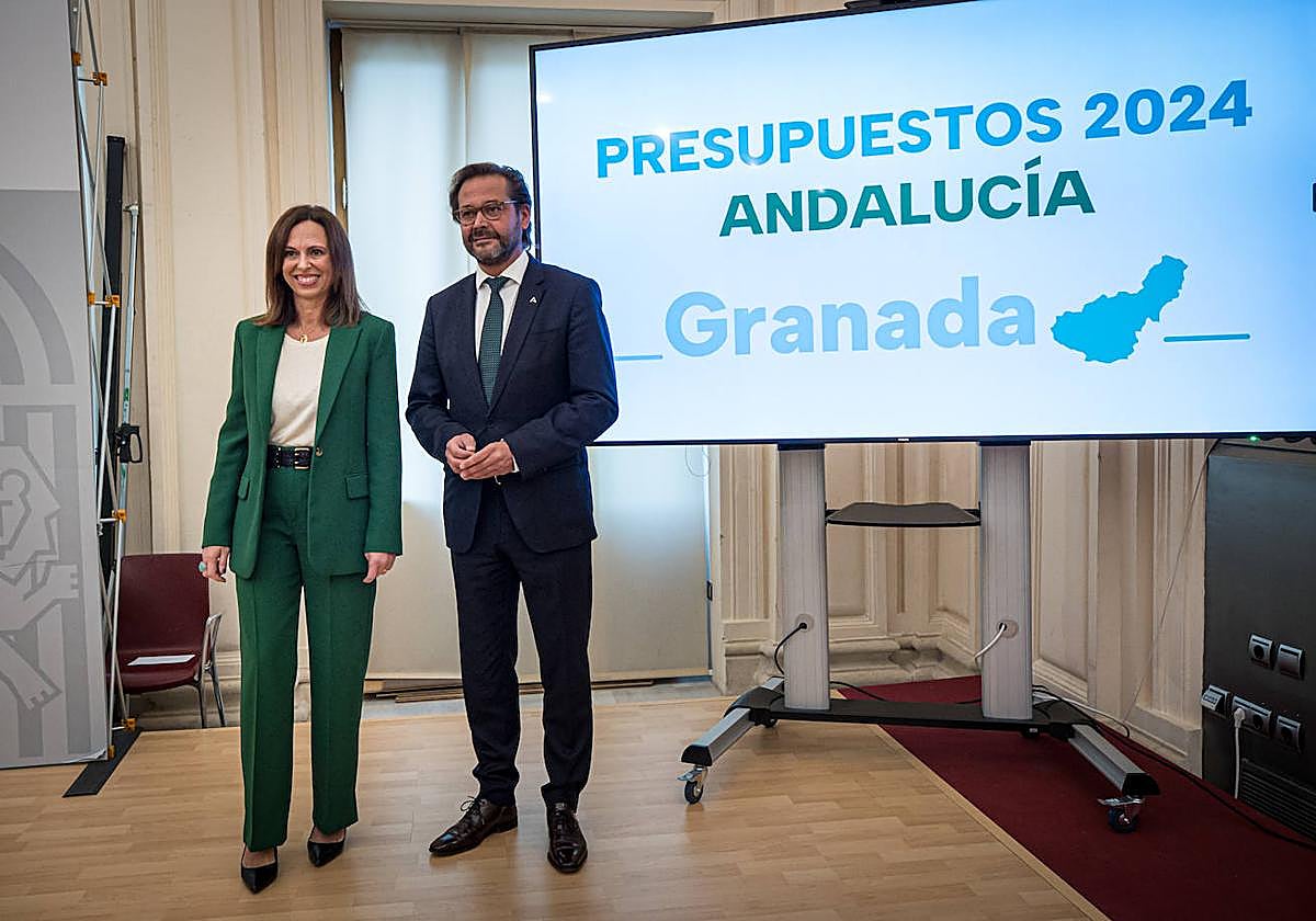 La consejera de Fomento, Rocío Díaz, y el delegado del Gobierno, Antonio Granados.