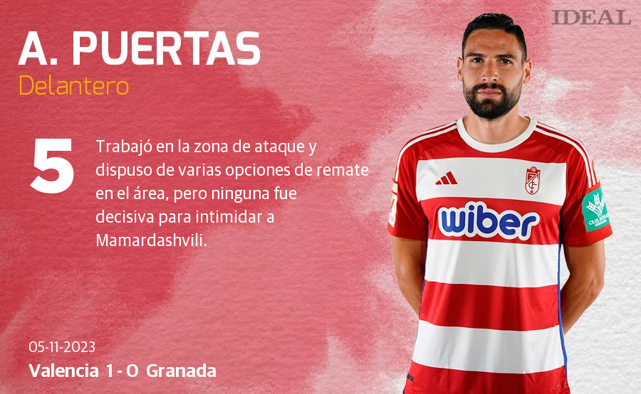 Las puntuaciones de los jugadores del Granada