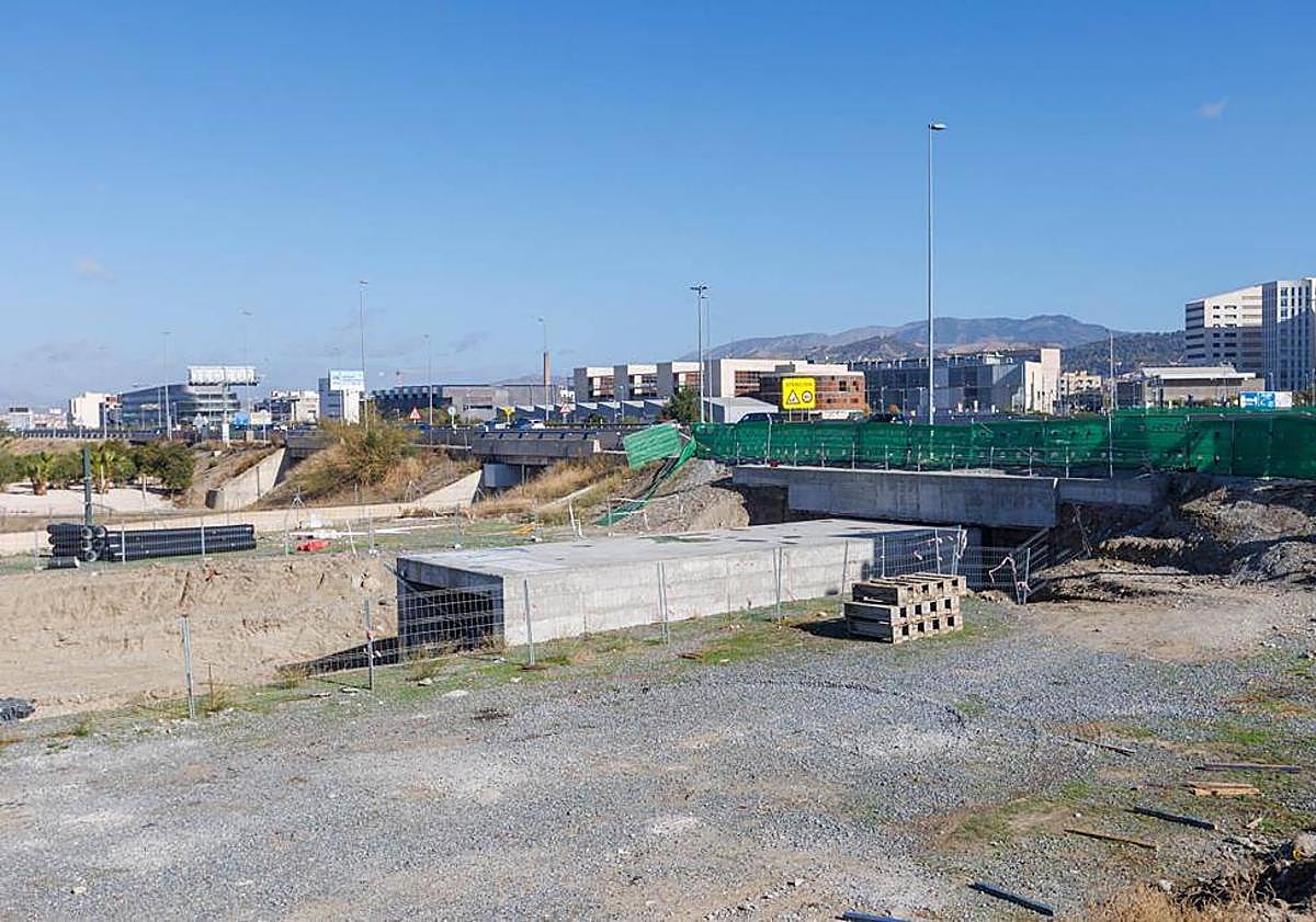 Imagen principal - Zona donde se produjo el hundimiento.