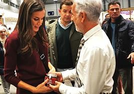 El encuentro entre el director de Mermeladas Lorusso y Doña Letizia.