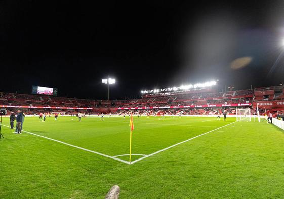 Los Cármenes, antes del último partido del primer equipo masculino contra el Villarreal.