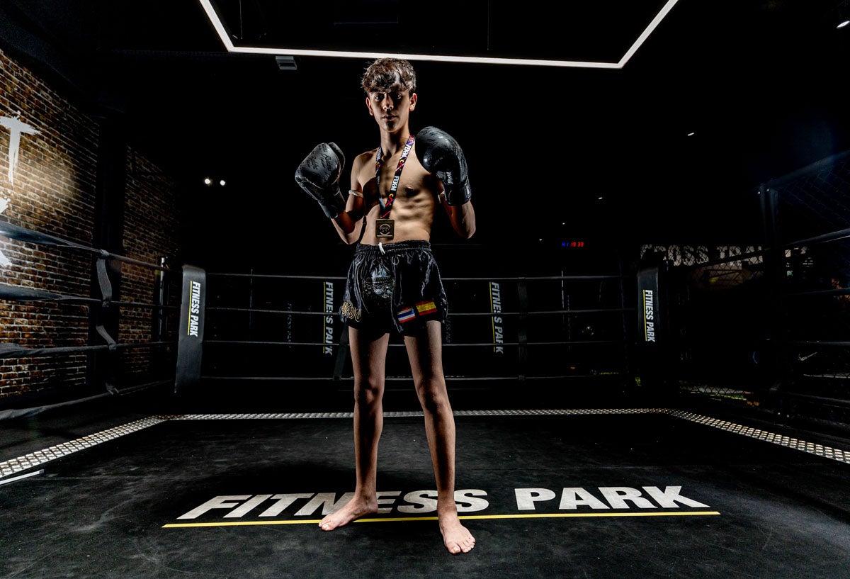 Alejandro Palma, campeón de España en muay thai con solo 13 años
