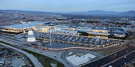 Imagen aérea del árbol de Navidad del Nevada.