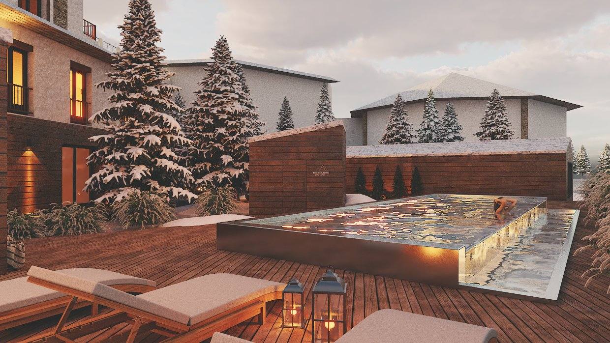 El área de spa del hotel The Mountains Hotel que se abrirá el próximo 1 de diciembre.