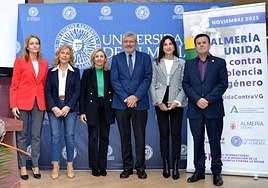 Acto de presentación de la programación de 'Almería Unida Contra la Violencia de Género', en la UAL.