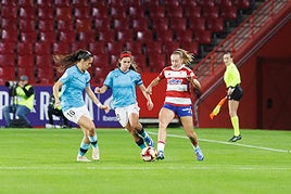 Lance del partido copero entre Granada y Athletic