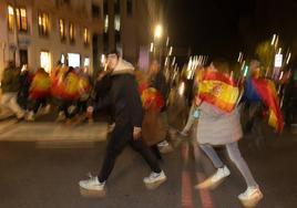 Una de las protesta frente al PSOE de Madrid.