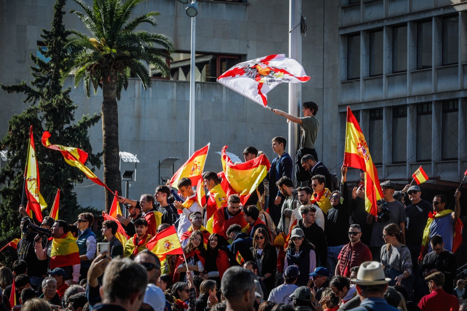 Las imágenes de la protesta en Granada contra la amnistía