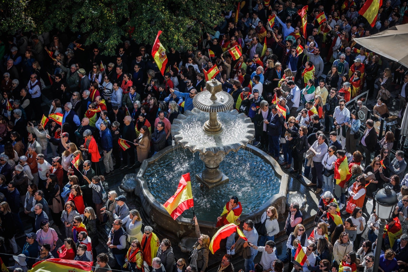 Las imágenes de la protesta en Granada contra la amnistía