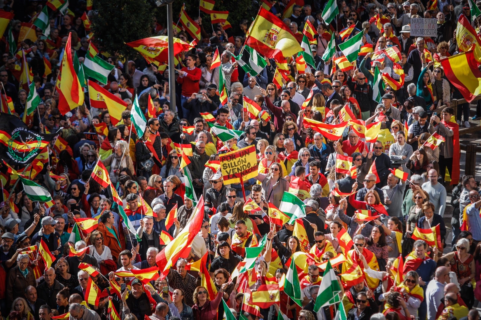 Las imágenes de la protesta en Granada contra la amnistía