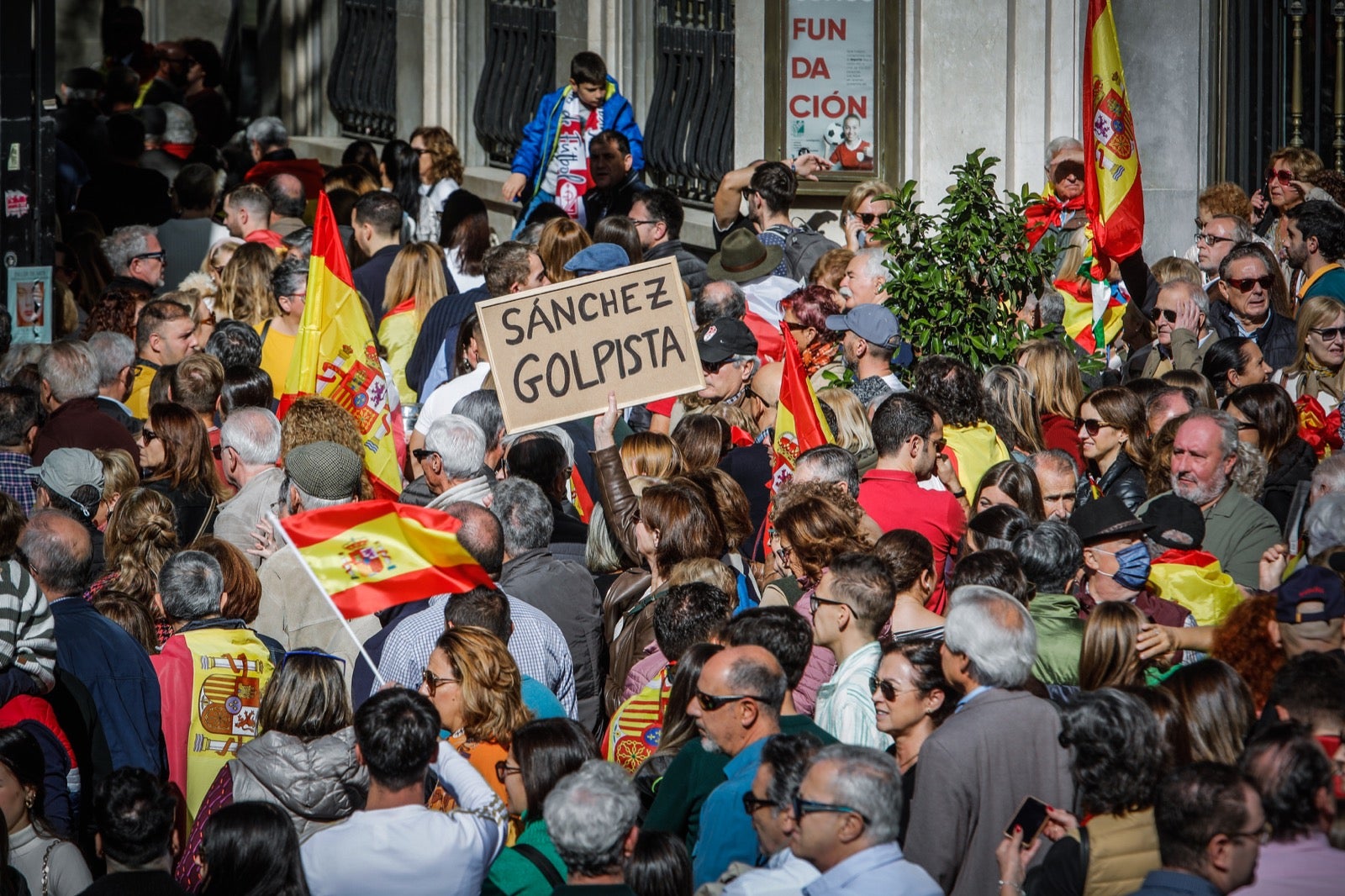 Las imágenes de la protesta en Granada contra la amnistía